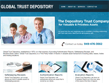 Tablet Screenshot of globaltrustdepository.com